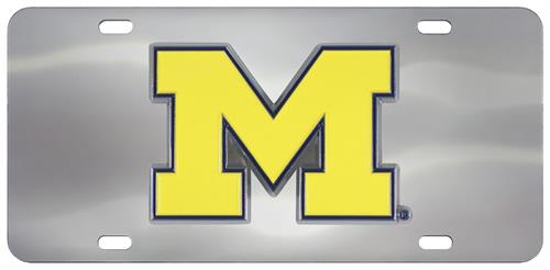 Fan Mats NCAA Michigan Diecast License Plate