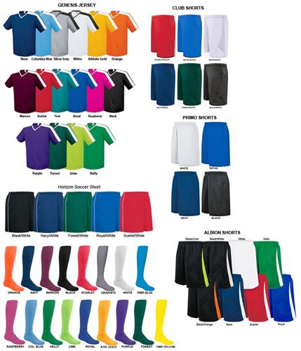 High 5 GENESIS Soccer Jersey Uniform Kits. Printing is available for this item.