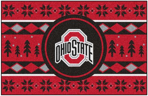 Fan Mats NCAA Ohio St. Holiday Sweater Starter Mat