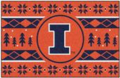 Fan Mats NCAA Illinois Holiday Sweater Starter Mat