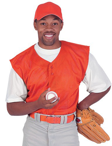 Sleeveless Pro-Mesh Baseball Jersey Adult & Youth Full-Button . Decorated in seven days or less.