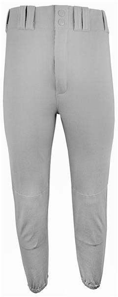 MVP Open Bottom Relaxed Fit Baseball Pants, Youth Medium, Grey