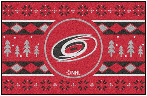 Fan Mats NHL Carolina Holiday Sweater Starter Mat