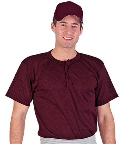 Baseball Jerseys,Shirt Sleeve, Adult Youth 2-Button Pro Mesh. Decorated in seven days or less.