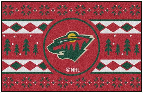 Fan Mats NHL Minnesota Holiday Sweater Starter Mat