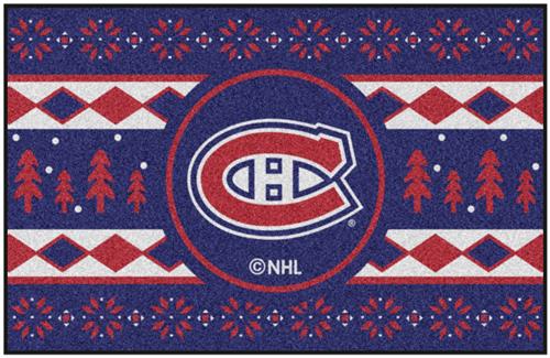 Fan Mats NHL Montreal Holiday Sweater Starter Mat