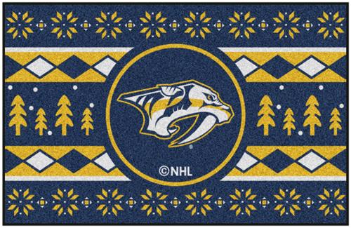 Fan Mats NHL Nashville Holiday Sweater Starter Mat