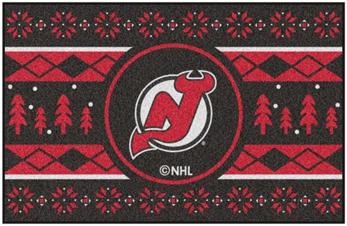 Fan Mats NHL NJ Devils Holiday Sweater Starter Mat