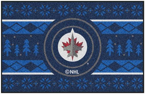 Fan Mats NHL Winnipeg Holiday Sweater Starter Mat