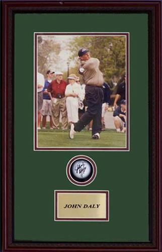 Encore Brandz PGA Daly Golf Ball Shadow Box Frame