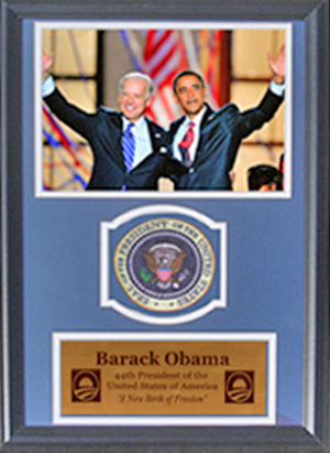 Encore Brandz Obama & Biden Deluxe Frame