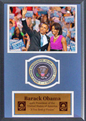 Encore Brandz Barack & Michelle Obama Deluxe Frame