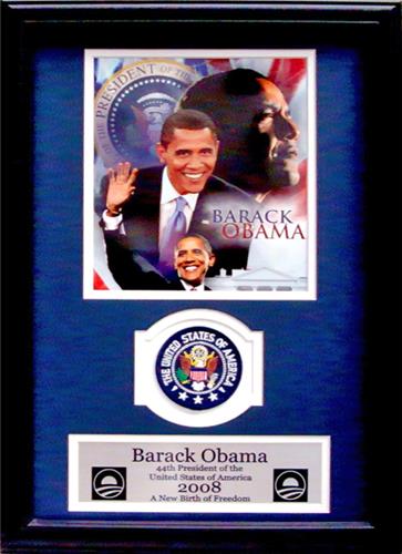 Encore Brandz Barack Obama Collage Deluxe Frame
