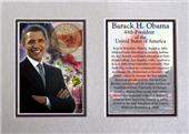 Encore Brandz Barack Obama Hawaii Matted Print Encore Brandz Barack Obama Hawaii Matted Print