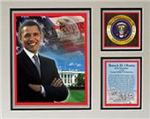 Encore Brandz Barack Obama Washington Matted Print Encore Brandz Barack Obama Washington Matted Print