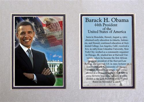 Encore Brandz Barack Obama Washington Matted Print