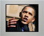 Encore Brandz Barack Obama Speech Matted Print Encore Brandz Barack Obama Speech Matted Print