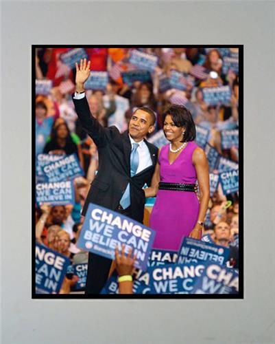Encore Brandz Barack & Michelle Obama Matted Print