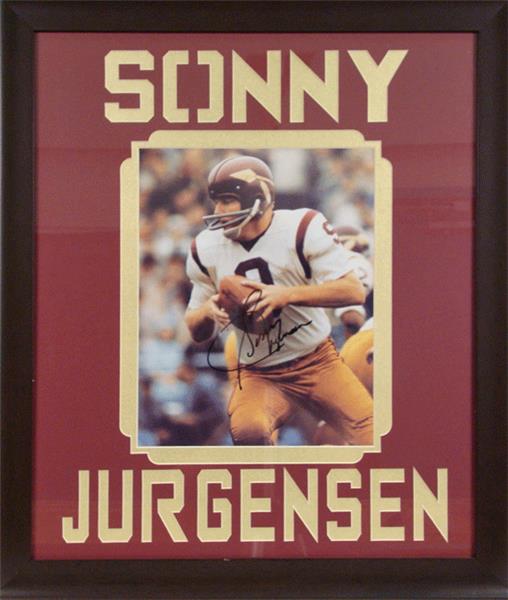 Encore Brandz NFL Sonny Jurgensen Autograph Frame