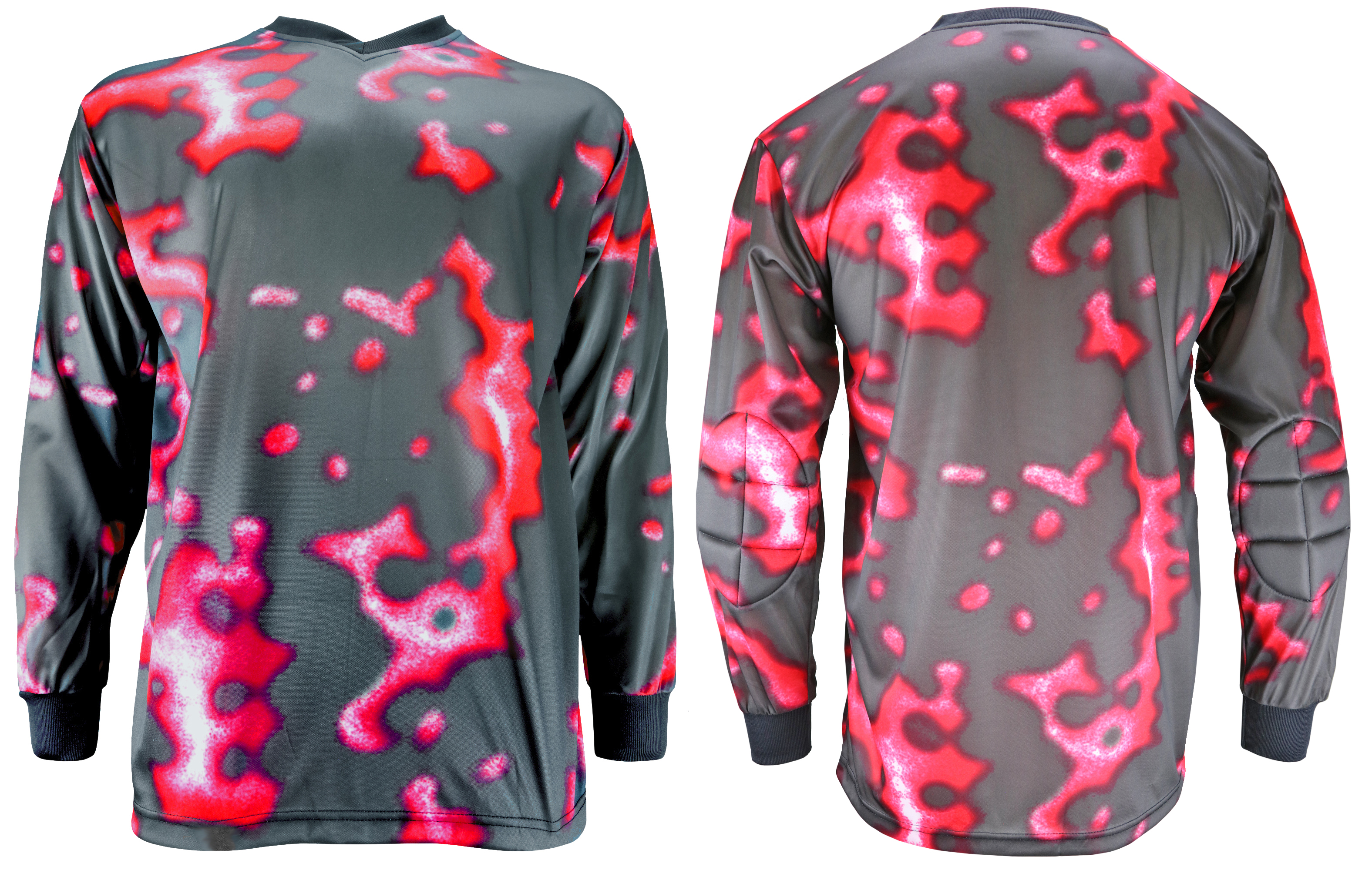 E133474 Adult AXL (Grey/Pink) Padded Soccer Goalie Jersey