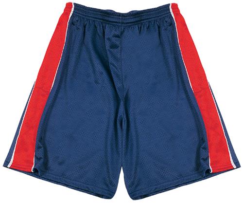 Adult A2XL (Royal/Scarlet) 7" Inseam Nylon All-Sports Shorts CO