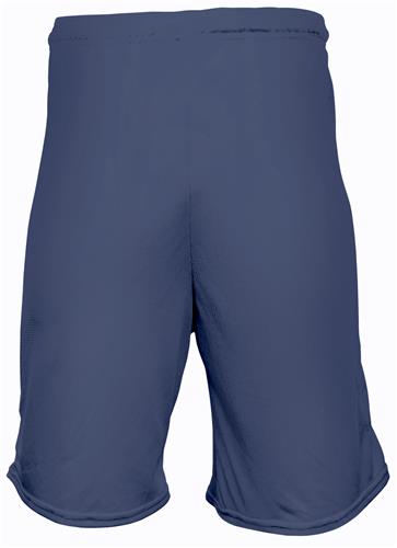 No-Pockets Micro Mesh Shorts , Adult - (Long & Baggy) 9" Inseam (Navy,Maroon,White,Red,Royal)