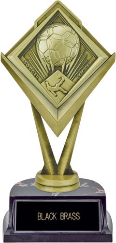 Hasty Awards 7" Soccer G-Force Trophy Marble Base. Engraving is available on this item.