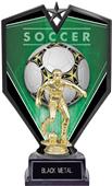 9.25" Spectra Female Soccer Trophy Marble Base 9.25" Spectra Female Soccer Trophy Marble Base