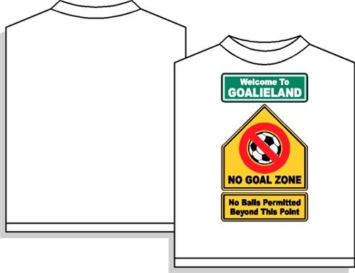 Goalieland soccer tshirt
