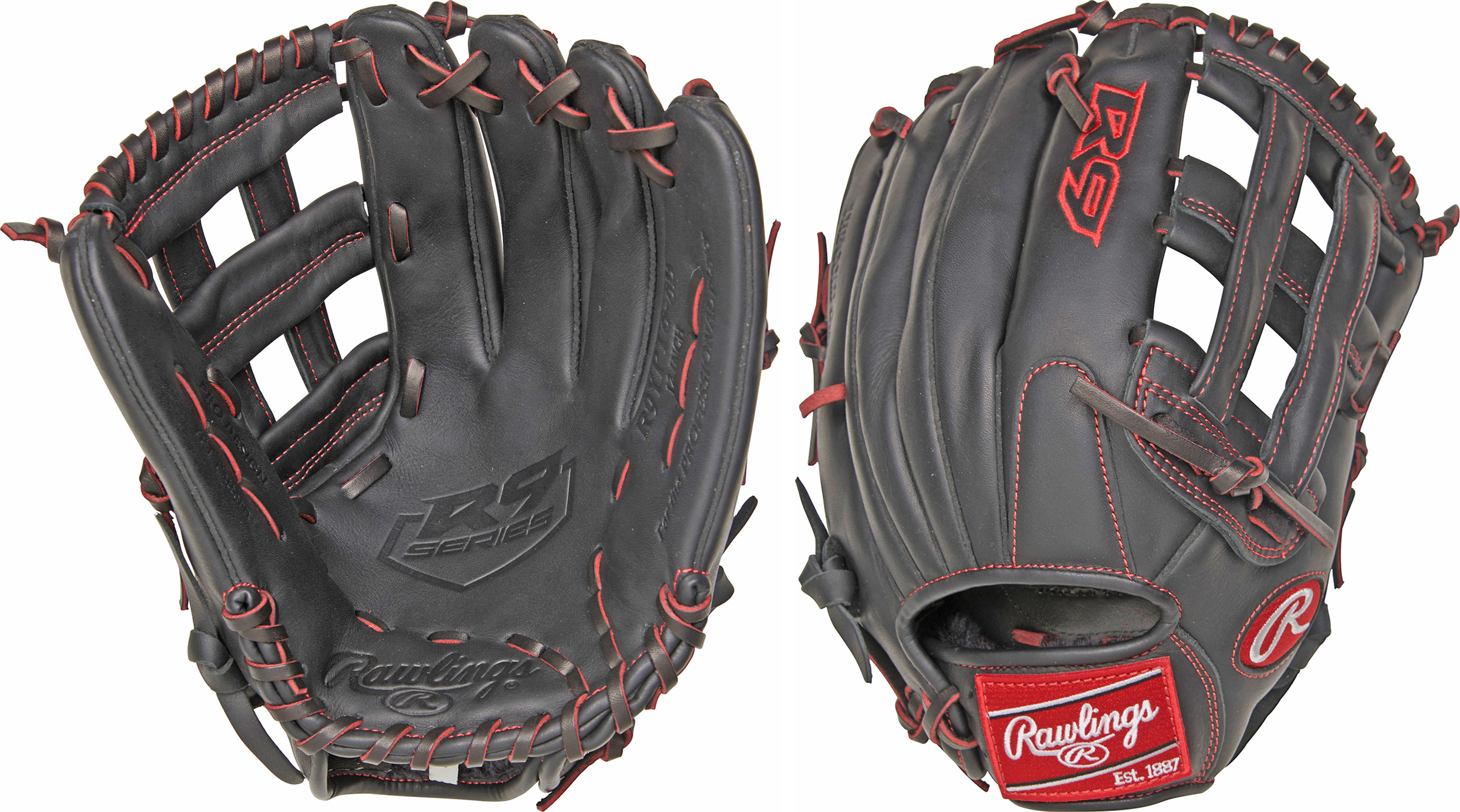 E134068 Rawlings R9 Youth 12" Pro Taper Outfield Glove