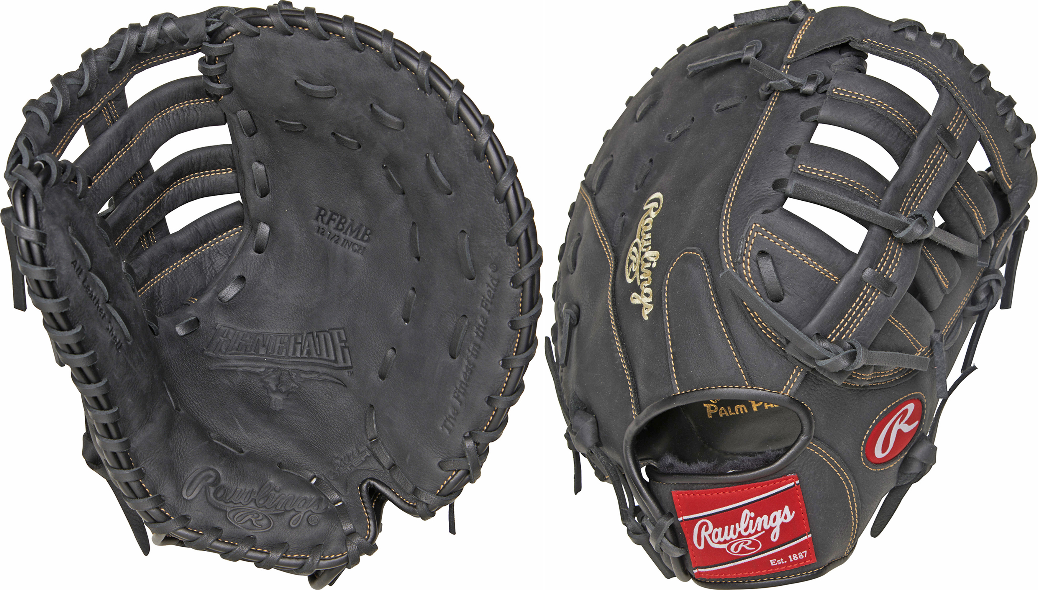 E134105 Rawlings Renegade 12.5" Baseball First Base Mitt