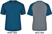 Adult "Sublimated Back" T Shirt (Navy or Red)