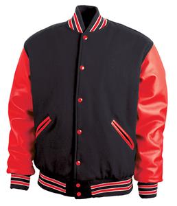 E13432 Game Sportswear The Varsity Wool/Leather Jackets