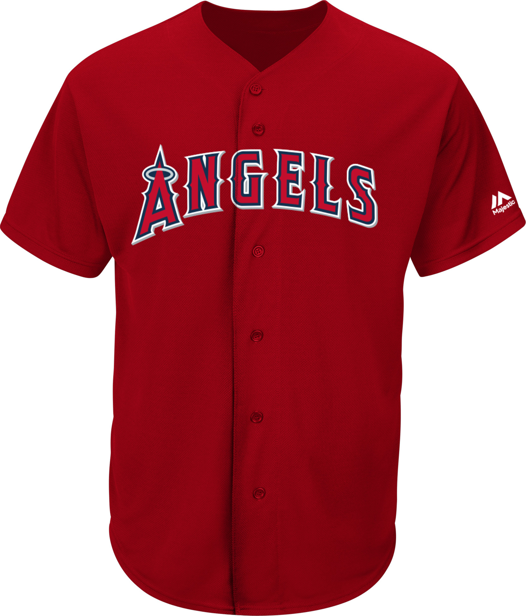 E134443 Majestic MLB LA Angels Pro Style Game Jerseys