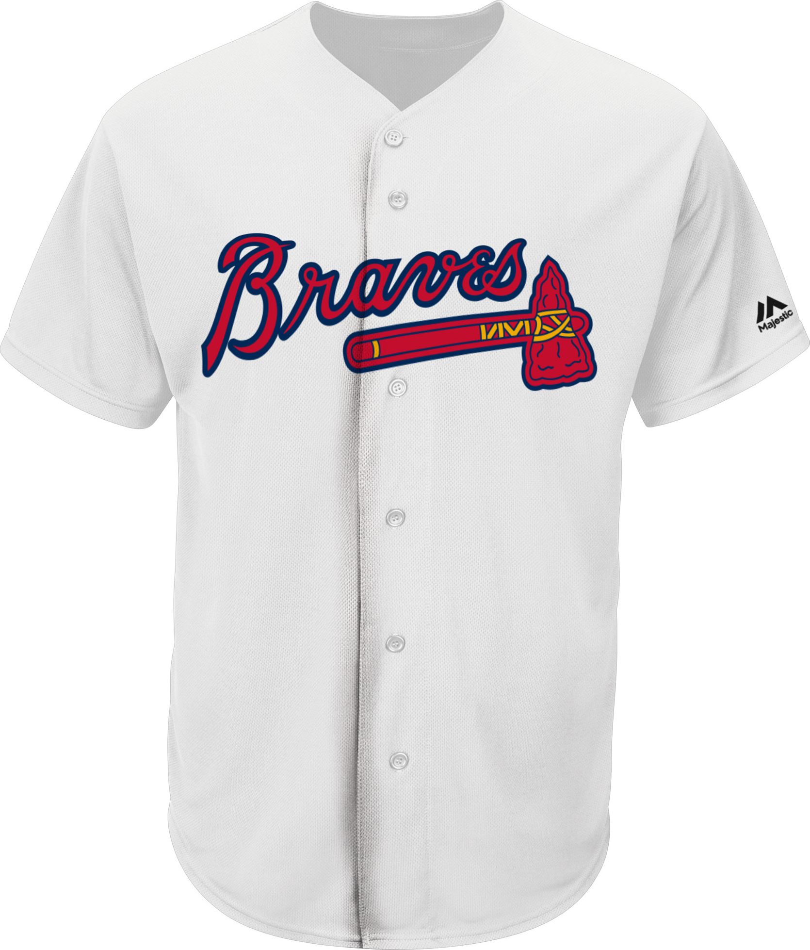 E134454 Majestic MLB Braves Pro Style Game Jerseys