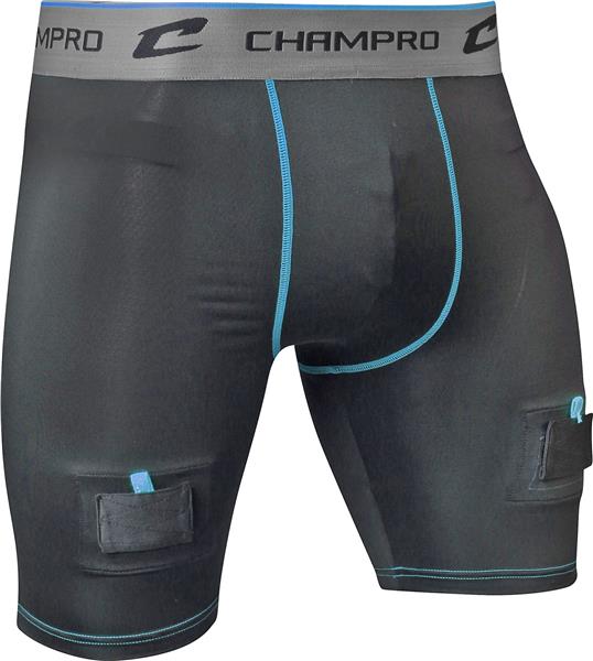 Champro Crease Compression Jock Hockey Shorts - Football Equipment and Gear