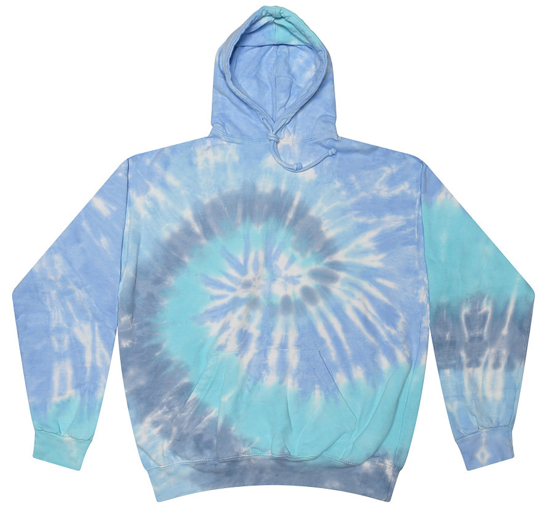 E134769 Colortone Unisex Tie Dye Pullover Hoodies