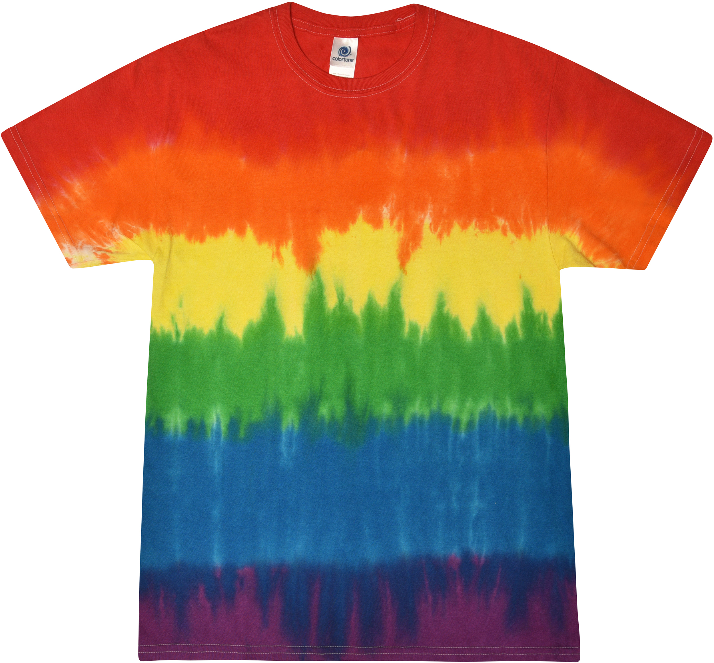 E134771 Colortone Unisex Rainbows Tie Dye T Shirts 