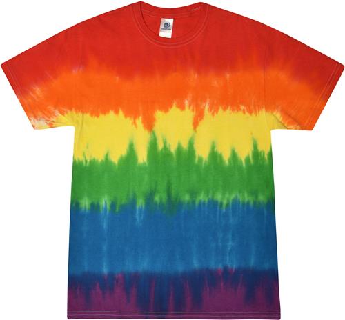 E134771 Colortone Unisex Rainbows Tie Dye T Shirts