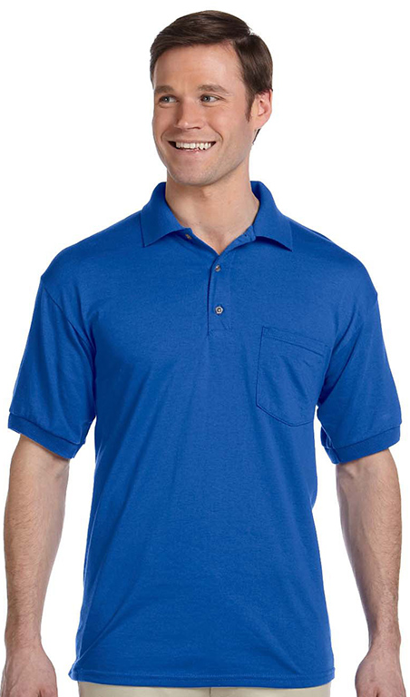 E134832 Gildan Adult 6 oz. 50/50 Jersey Polo with Pocket