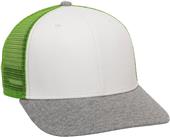 OC Sports Heathered 6 Panel Mesh Snap Back Cap RGR-200M