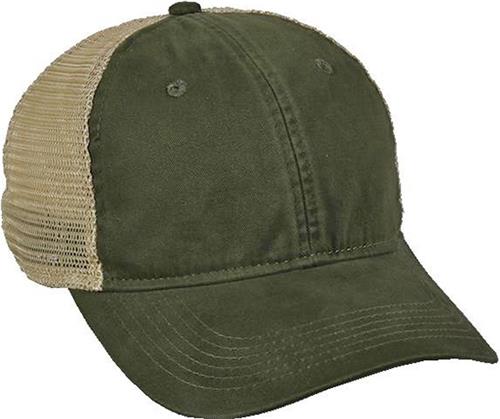 OC Sports Soft Tea-stained Mesh Back Cap PWT-200M. Embroidery is available on this item.