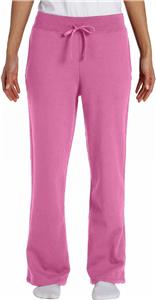 gildan women's open bottom sweatpants