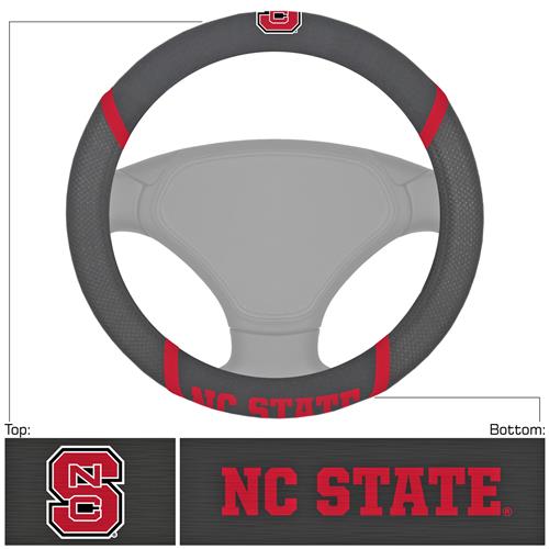 Fan Mats NCAA NC State Steering Wheel Cover