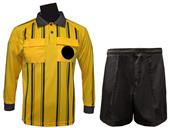 Soccer Referee Long Sleeve Gold Jersey Short Kit Soccer Referee Long Sleeve Gold Jersey Short Kit