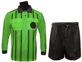 Soccer Referee Long Sleeve Lime Jersey Short Kit Soccer Referee Long Sleeve Lime Jersey Short Kit