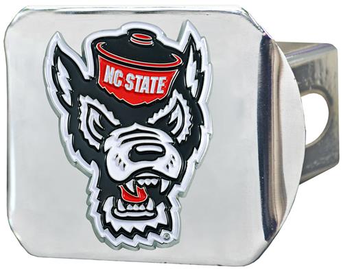 Fan Mats NC State Chrome/Color Hitch Cover