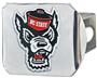 Fan Mats NC State Chrome/Color Hitch Cover