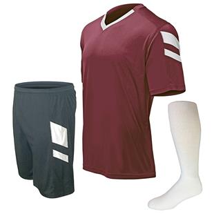 Soccer Lime Navy and Red Sarson Bremen Uniform Kit Jersey Shorts and Socks 