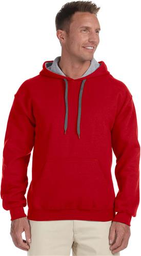 Gildan Adult Heavy Blend Contrast Hoodie. Decorated in seven days or less.